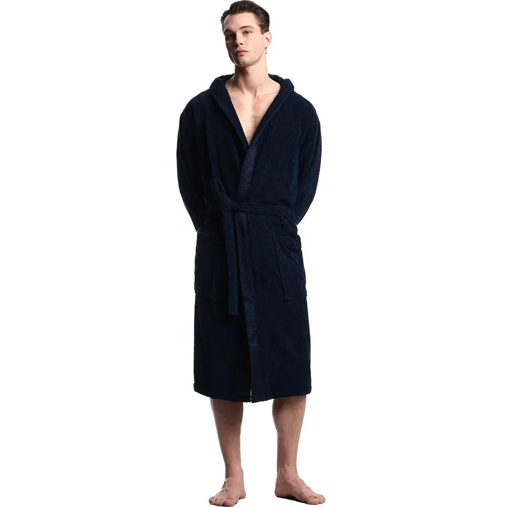 Халат махровый Sponge Emporio Armani, синий