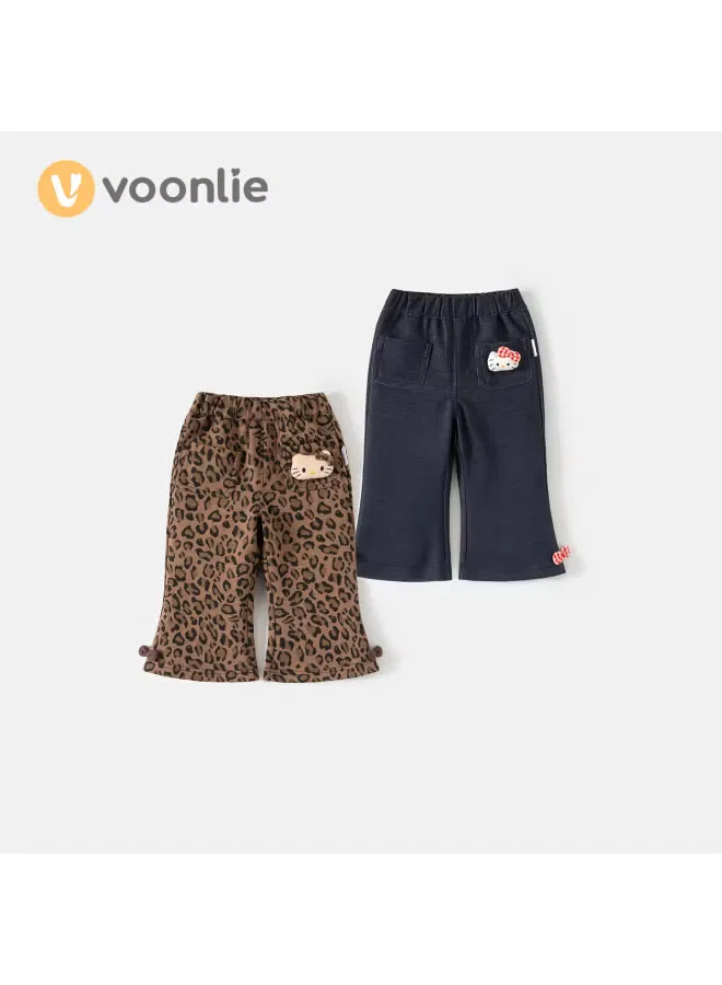 Брюки с леопардовым принтом для девочек Voonlie