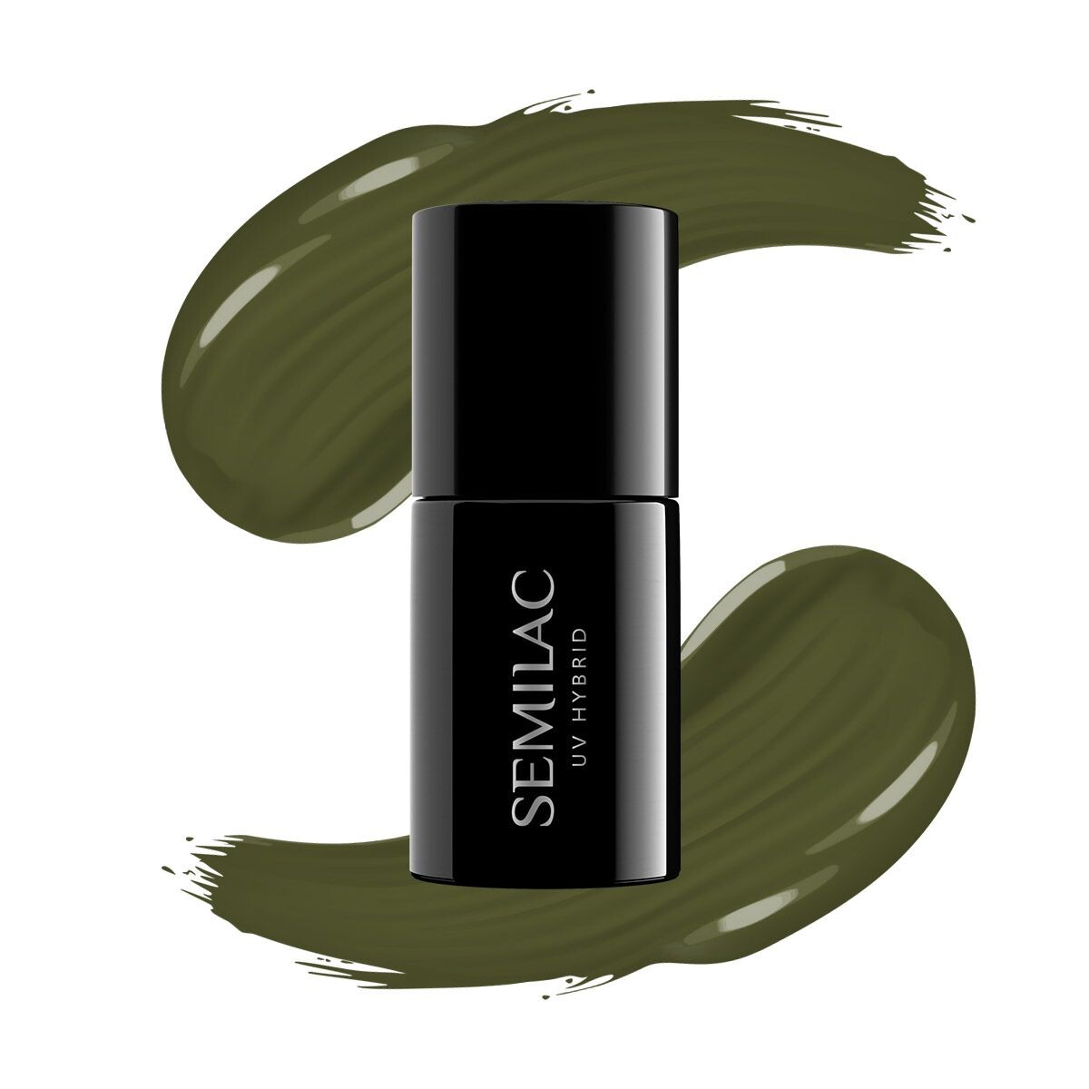

Semilac UV Hybrid гибридный лак для ногтей, 421 Baobab Green