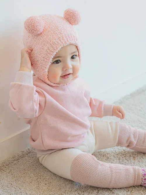 Детский свитшот для девочек хлопковый D20103 Mate BABYBLEE, Pink — фото 4
