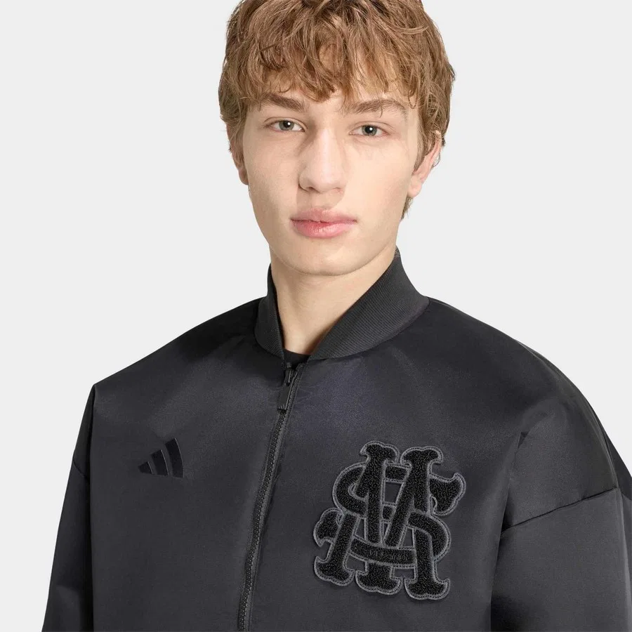 Куртка спортивная длинным рукавом Marvel Spider-Man adidas, Черный — фото 4