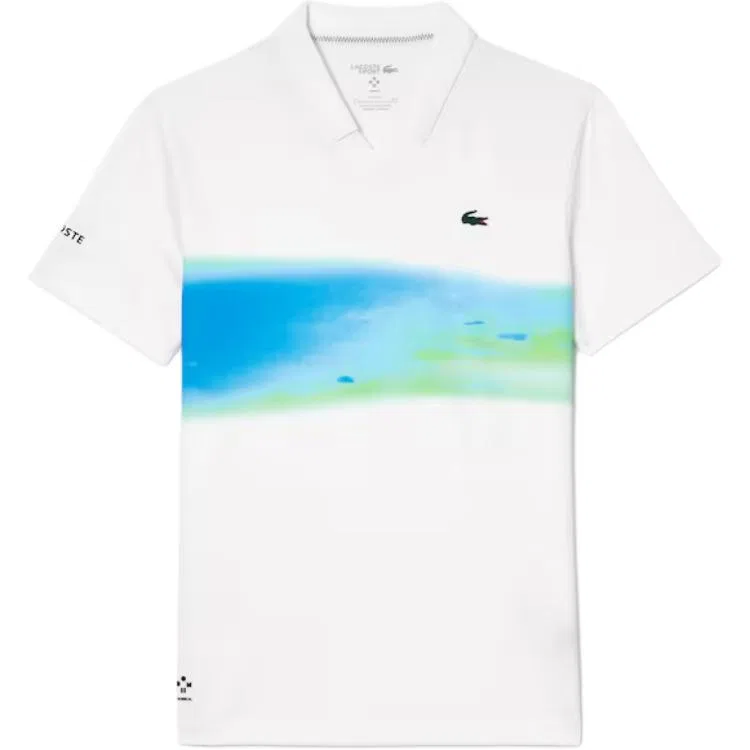 Мужское поло Lacoste белый