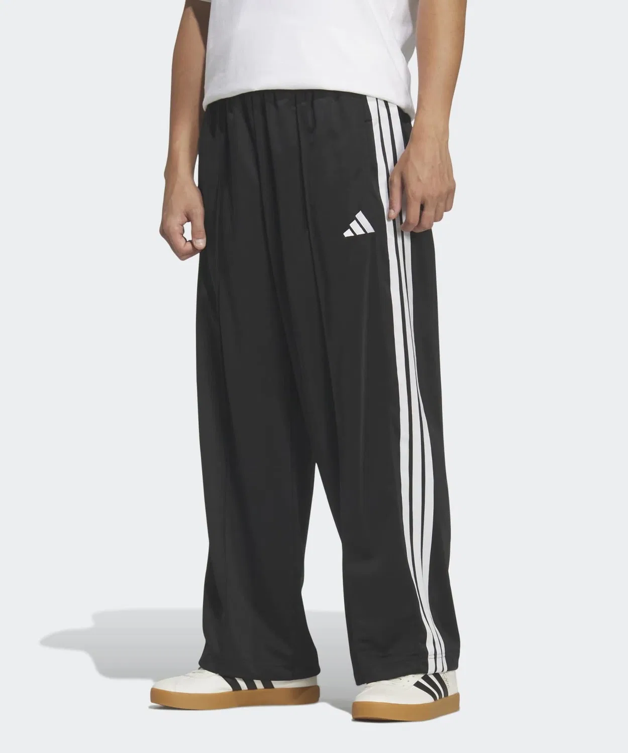 Мужские спортивные штаны свободного кроя Stadium Tricot Straight Leg, Adidas, Black/White