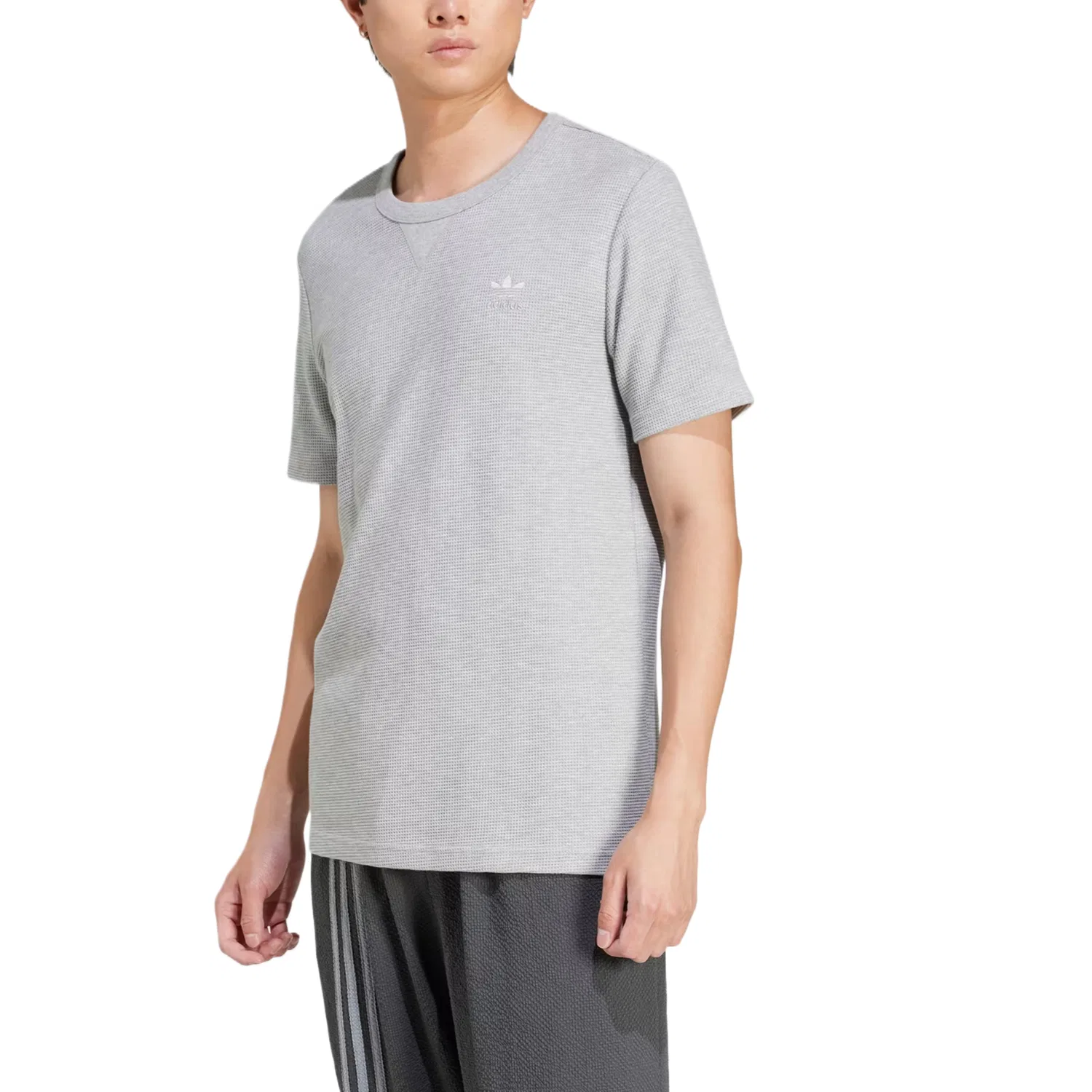 Мужская футболка с принтом Adidas Originals, Medium Gray — фото 2