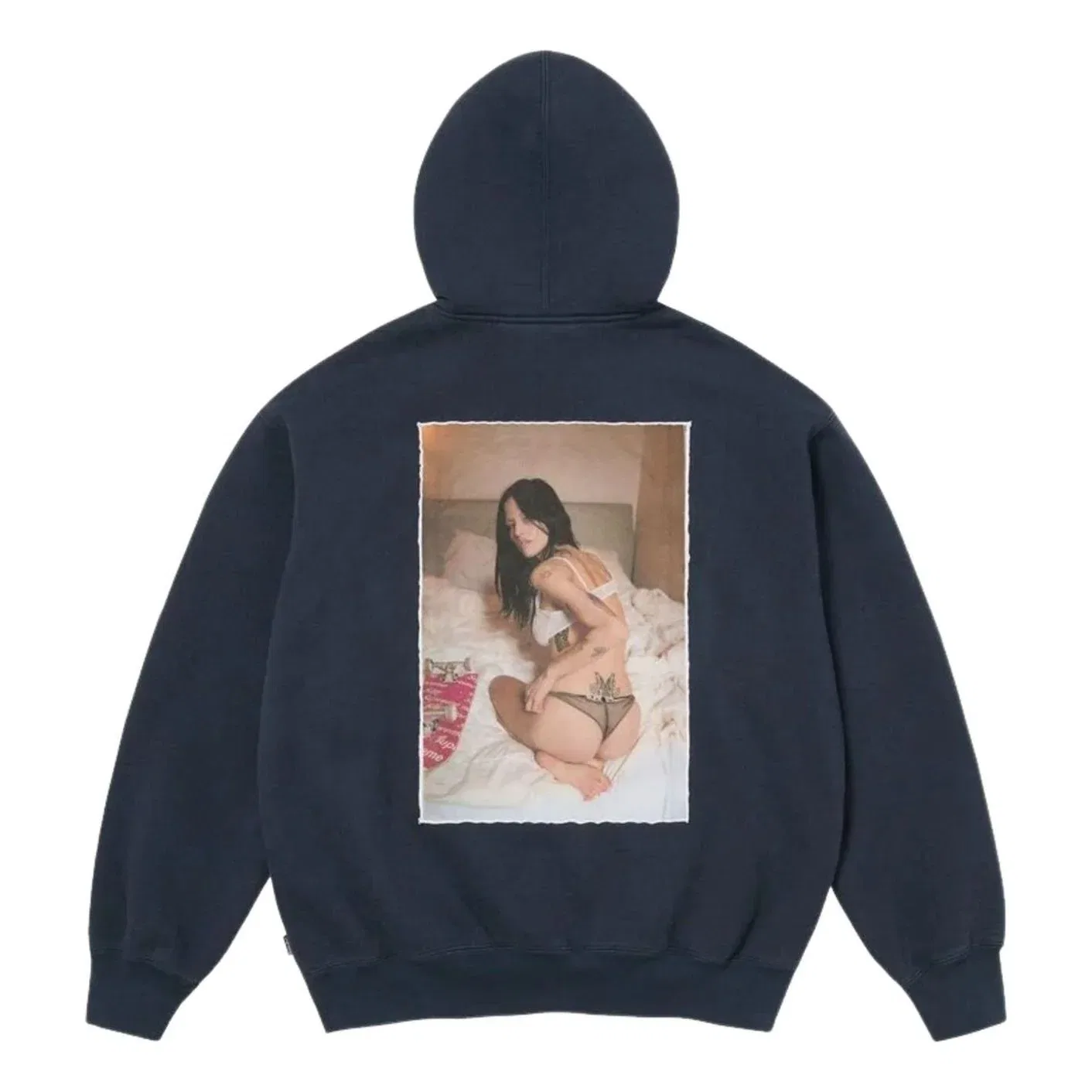 Мужское худи Larry Clark FW26 Zip Up Hooded Sweatshirt 'Navy' Supreme, темно-синий