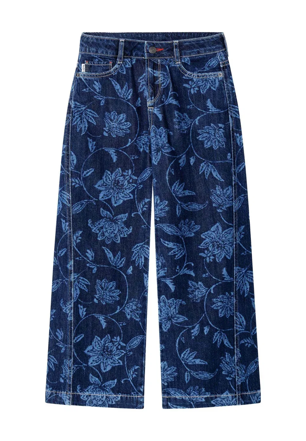 Брюки Lexi с цветочным принтом - расклешенные джинсы Pepe Jeans, Denim