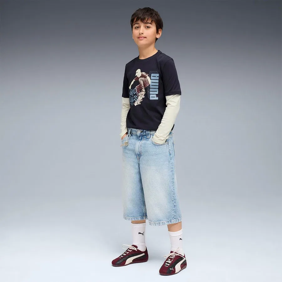 Детская футболка с длинным рукавом Mid 90s Layered Puma, Темно-синий/Белый