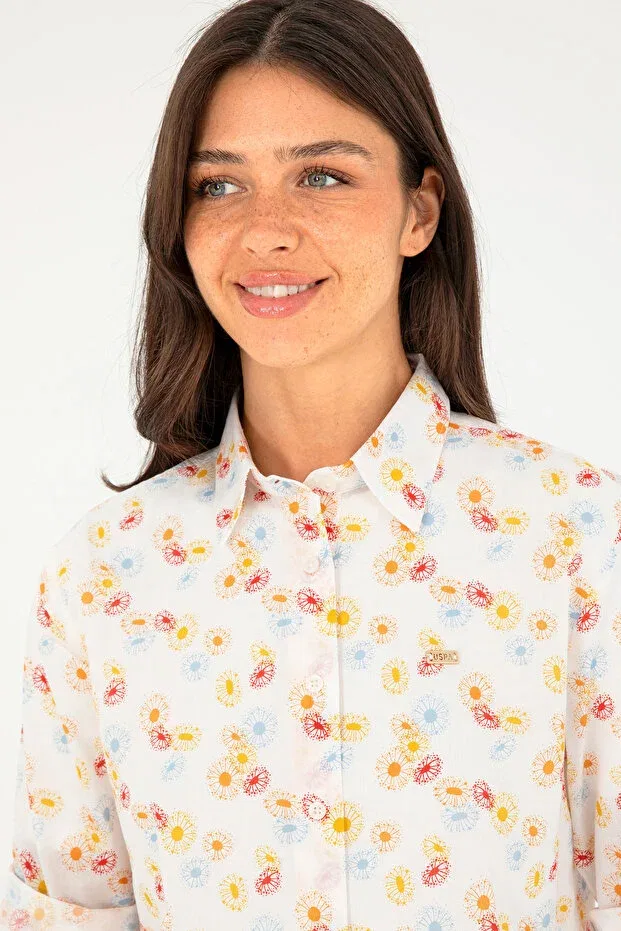 Женская рубашка с длинным рукавом U.S. Polo Assn., Красный — фото 2