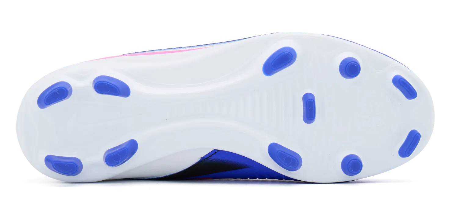 Детские футбольные бутсы с низким профилем Nike JR PHANTOM 6 LOW CLUB FG/MG, синий — фото 4