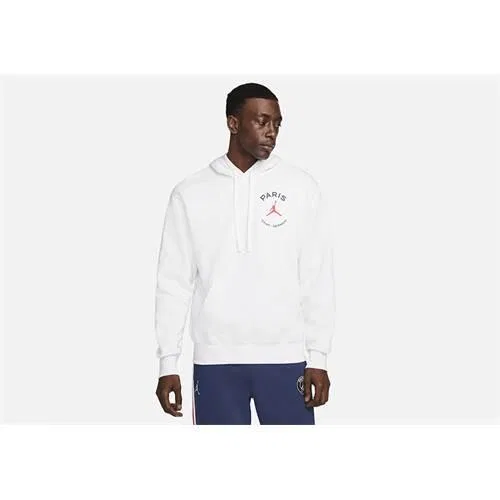 Мужской свитшот с капюшоном Nike Air Jordan PSG Fleece, Цвет Weiss
