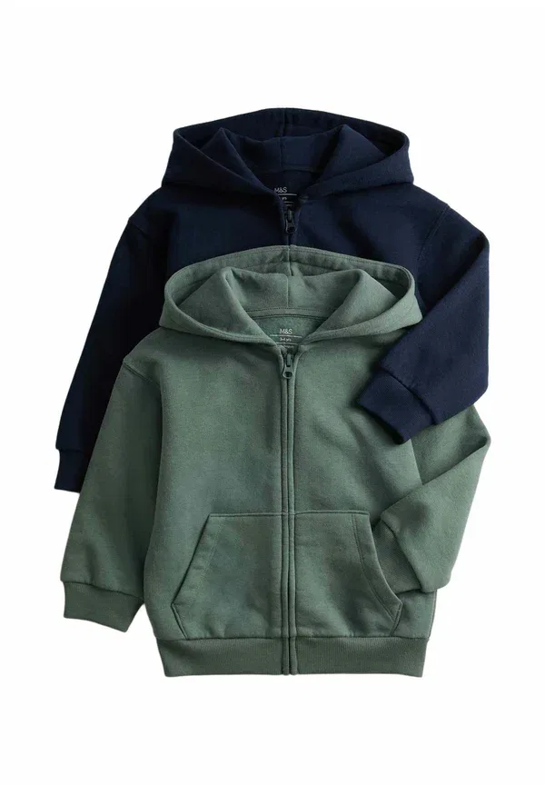 Толстовка из хлопка и полиэстера 2Pack hoodies Marks & Spencer, темно-синий mix