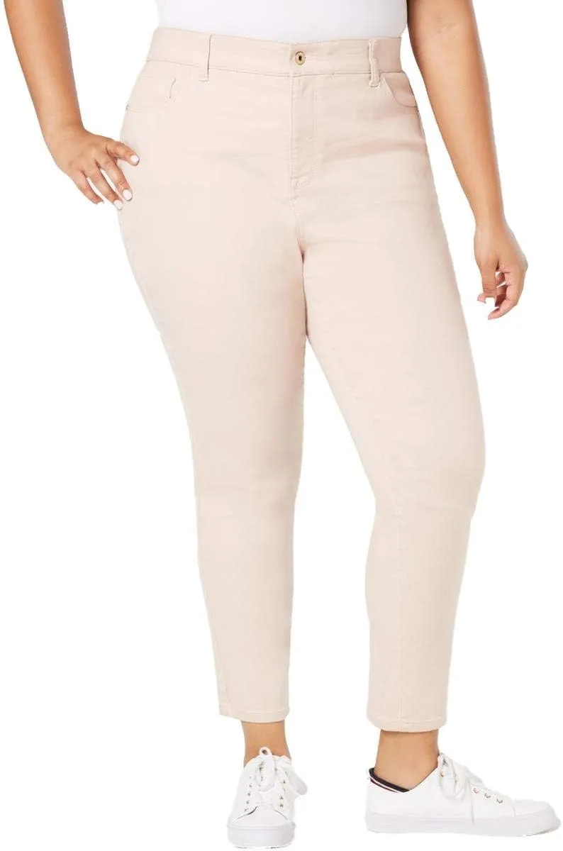 

Tommy Hilfiger Women's Plus Size Gramercy Ankle Sateen Pull On Skinny Pants