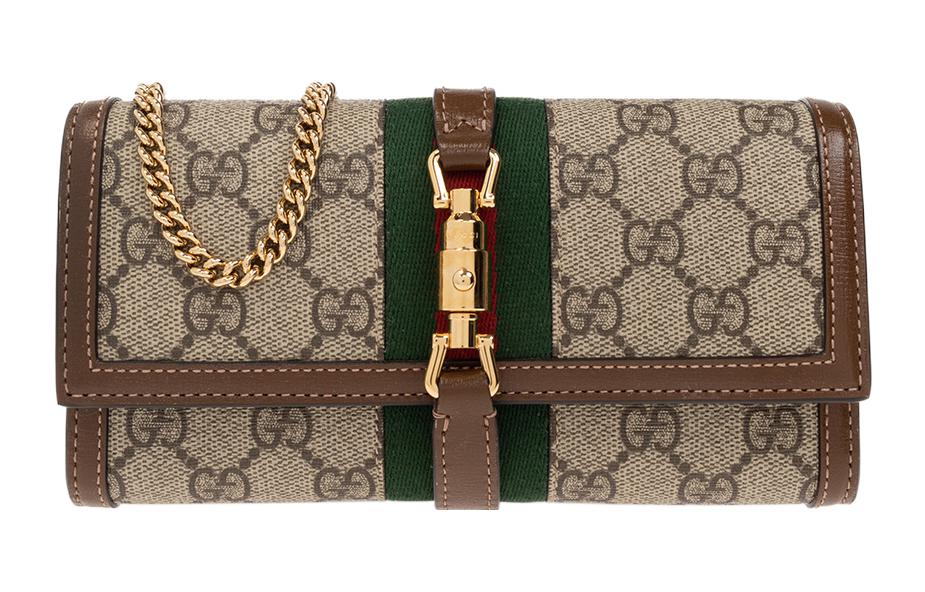 

Jackie 1961 Canvas With Leather WOC Цепная Сумка Через Плечо Кроссбоди Маленький Размер Женская Ebony GUCCI, gift set(basic set+box+shopping bag)