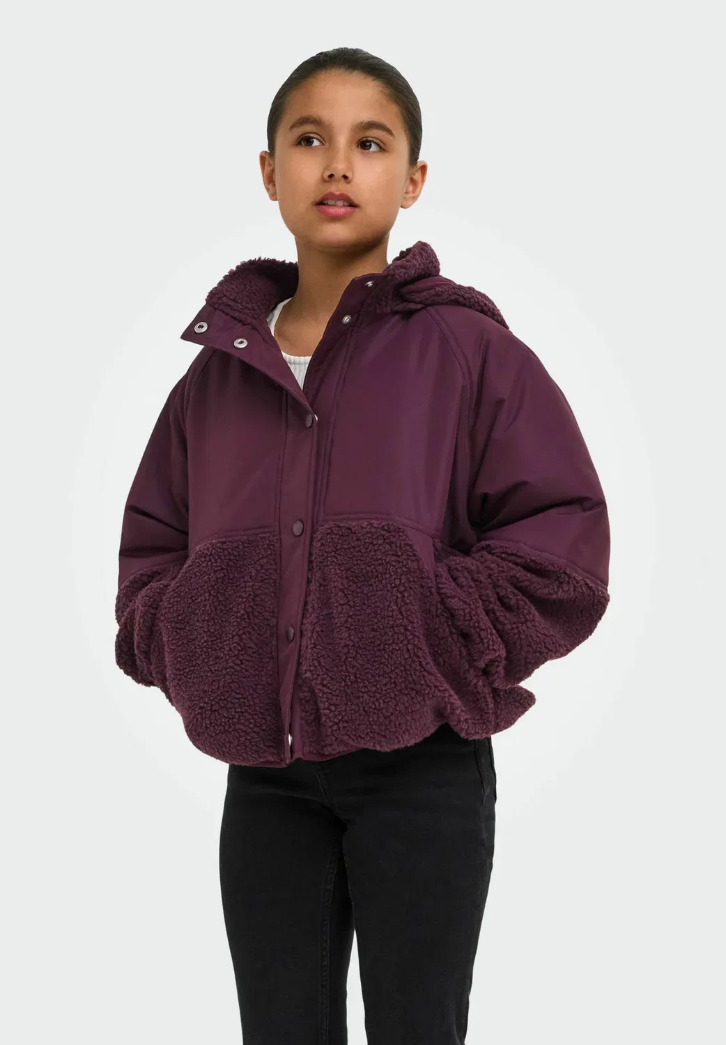 Куртка "Тедди" kognomi teddy jacket - флисовая куртка Only Girls, Winetasting
