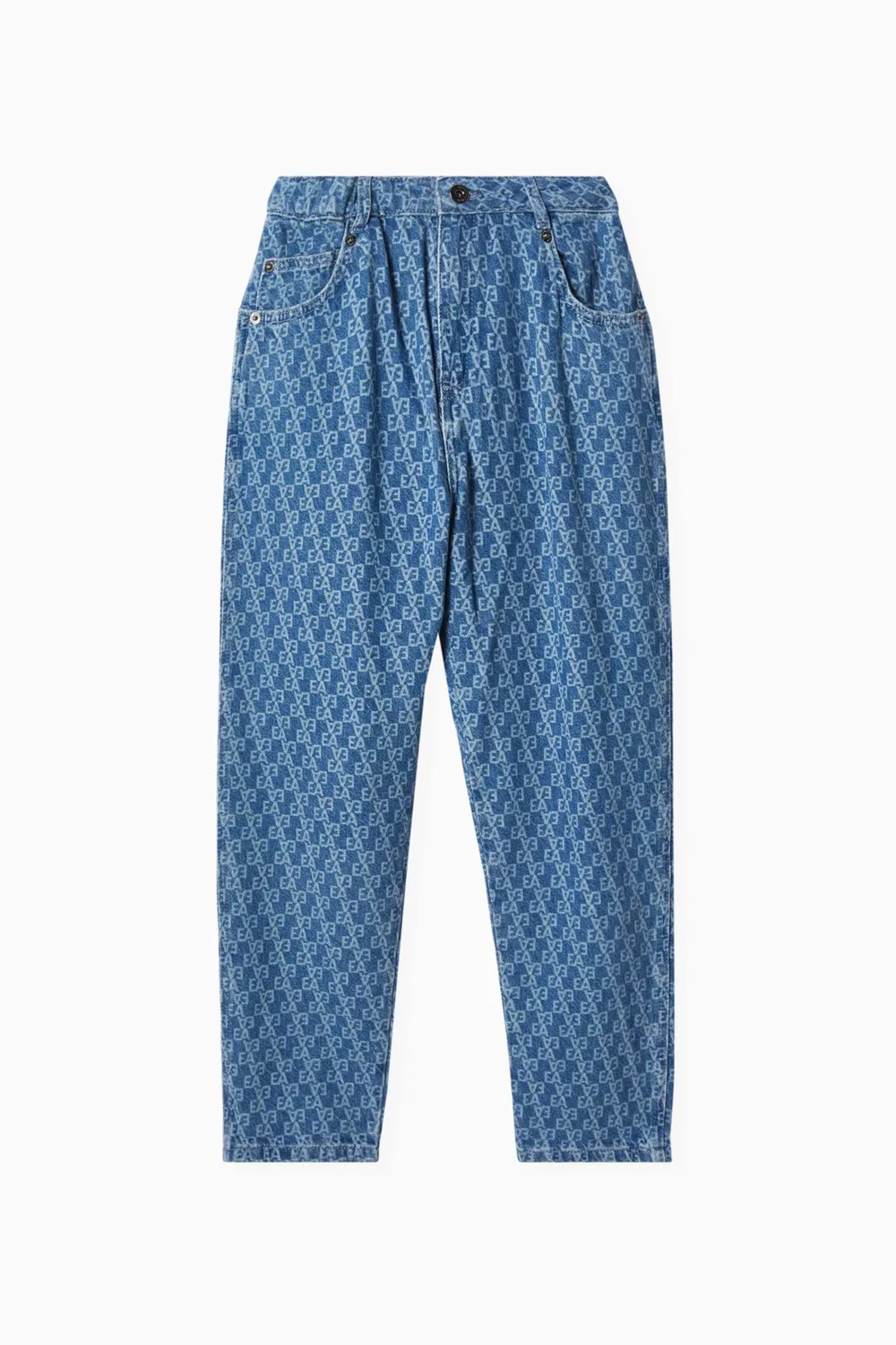 Джинсы прямые с логотипом EA Emporio Armani