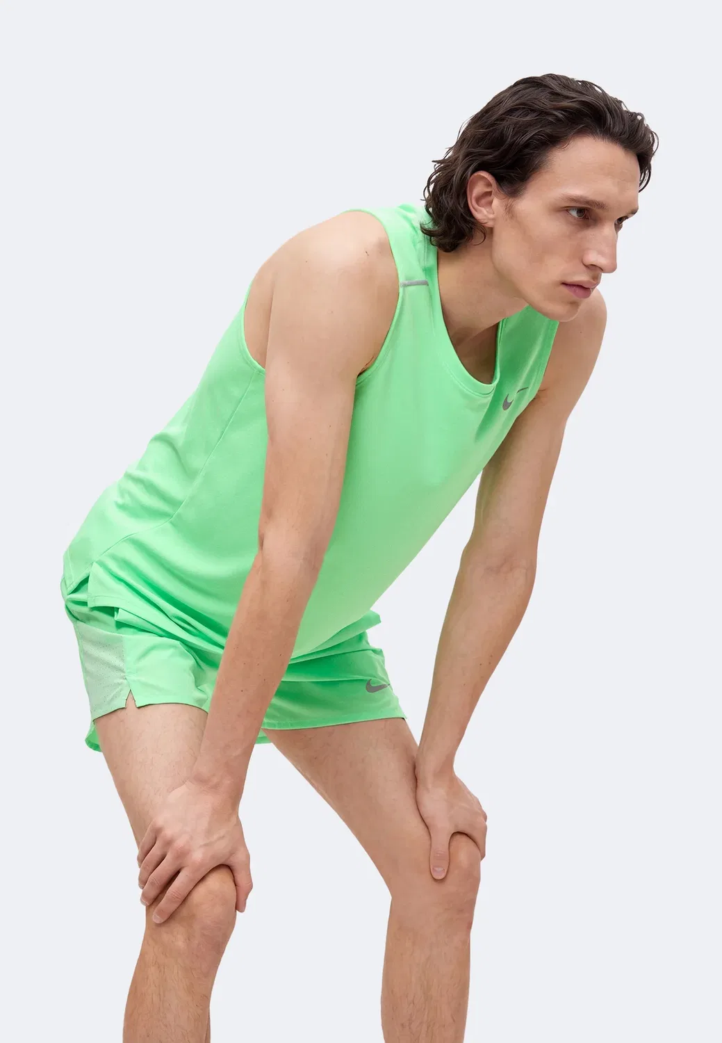 M nk df miler 5bf short - спортивные шорты Nike Performance, Illusion Green/Cucumber Calm — фото 4