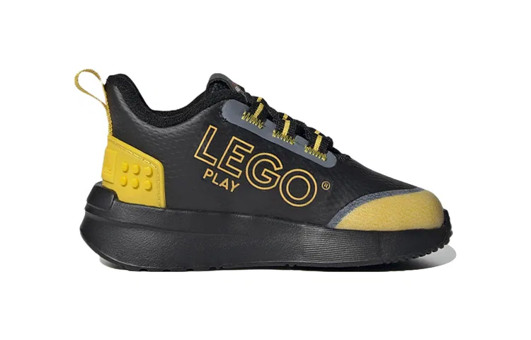 Детские кроссовки для малышей с дышащей тканью LEGO x Fabric Breathable Adidas, Черный — фото 3