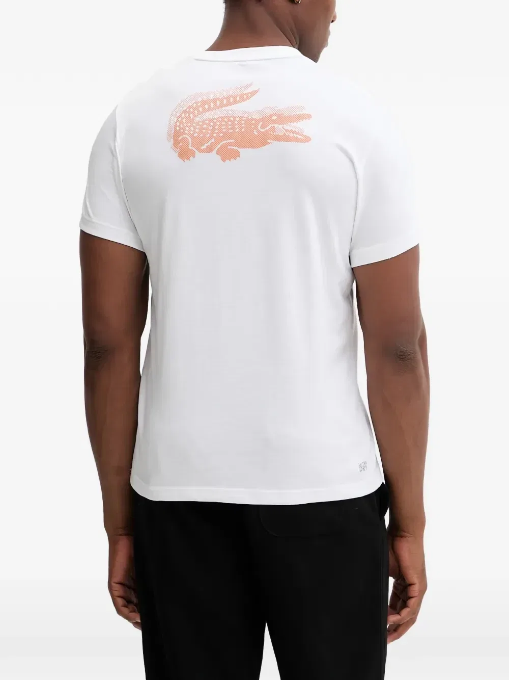 Футболка с нашивкой-логотипом Lacoste, белый — фото 3