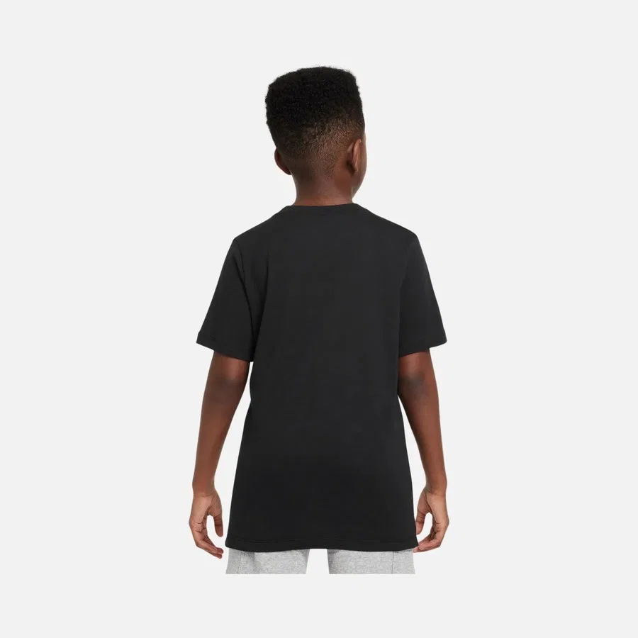 Детская футболка с коротким рукавом Sportswear Boxy 1 Graphic Sleeve Nike, Черный — фото 2