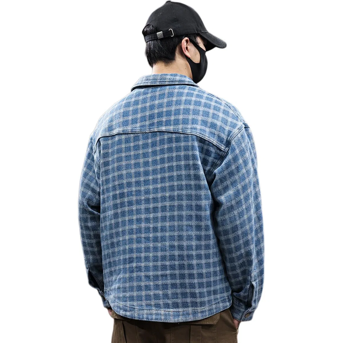 Детская джинсовая куртка с жаккардом Tonlion, Medium Blue — фото 3