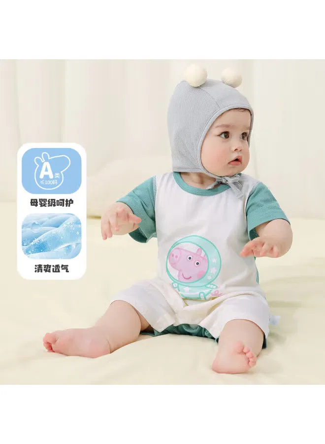 Боди-комбинезон с коротким рукавом из хлопка Peppa Pig, зеленый — фото 2