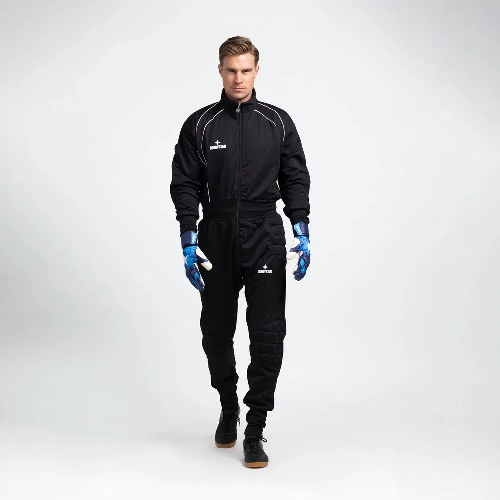 Спортивные штаны детские черные Derbystar Basic Pro Torwartoverall — фото 2