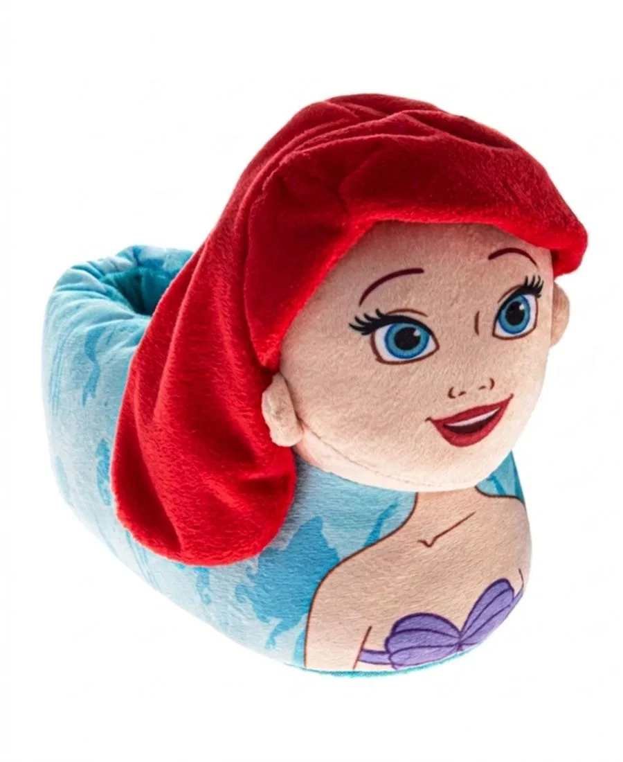 Домашние тапочки с 3D-персонажами Little Mermaid Ariel and Flounder Disney