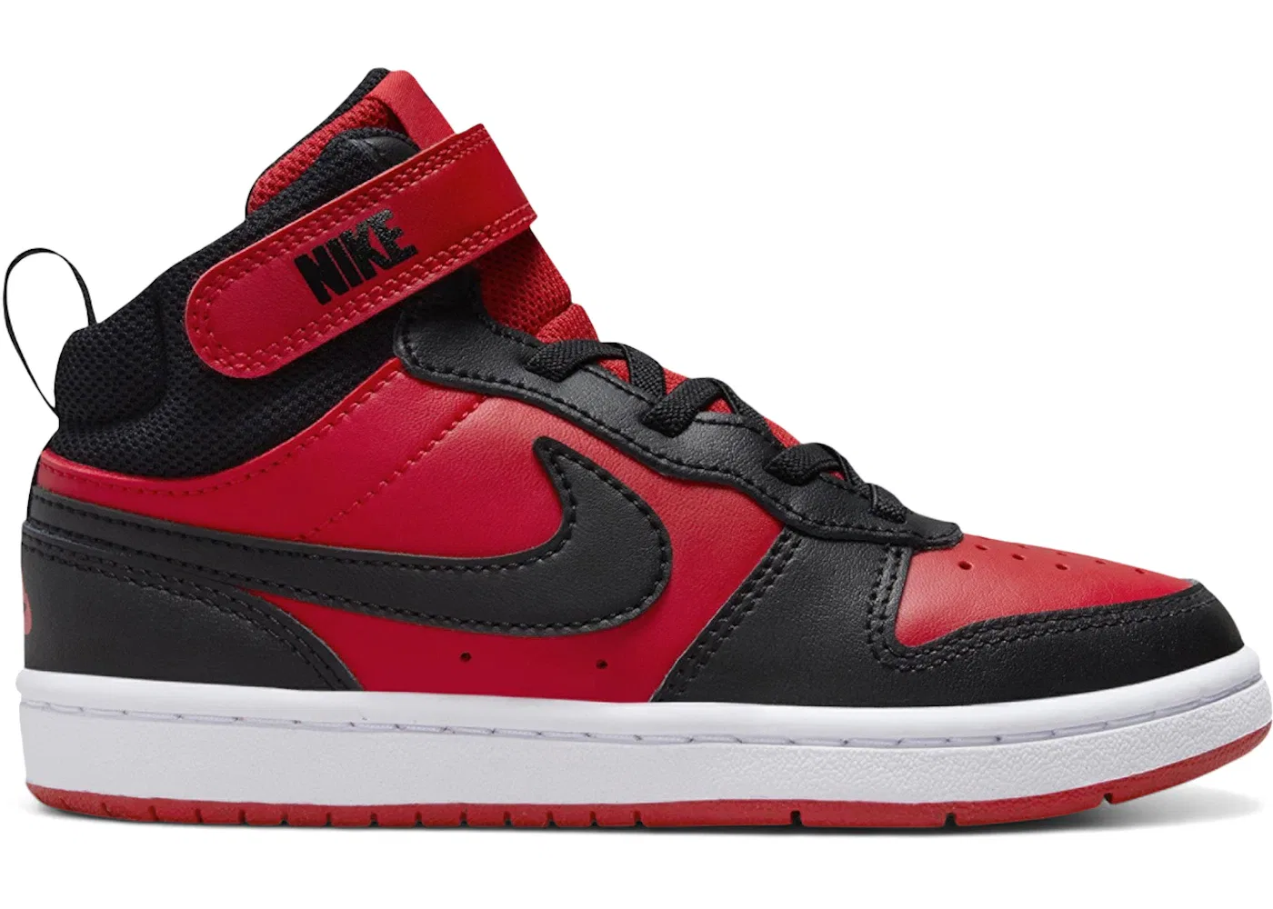 Детские кроссовки с длинным шнурком Nike Court Borough Mid 2 Nike, University Red/White/Black