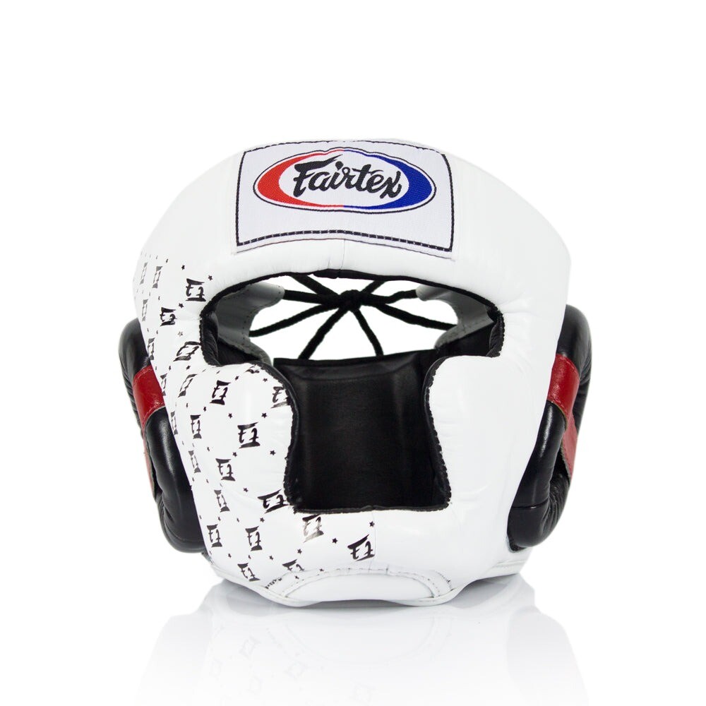

Защитный шлем для спарринга Fairtex Super, размер L, белый/черный