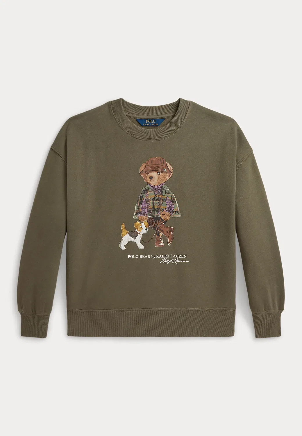 Флисовая толстовка Polo Bear, размер 7-14 лет Polo Ralph Lauren, Cruise Olive