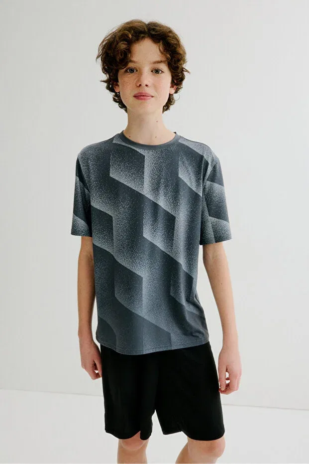 Детский комплект спортивный с принтом H&M, Gray/Patterned — фото 3