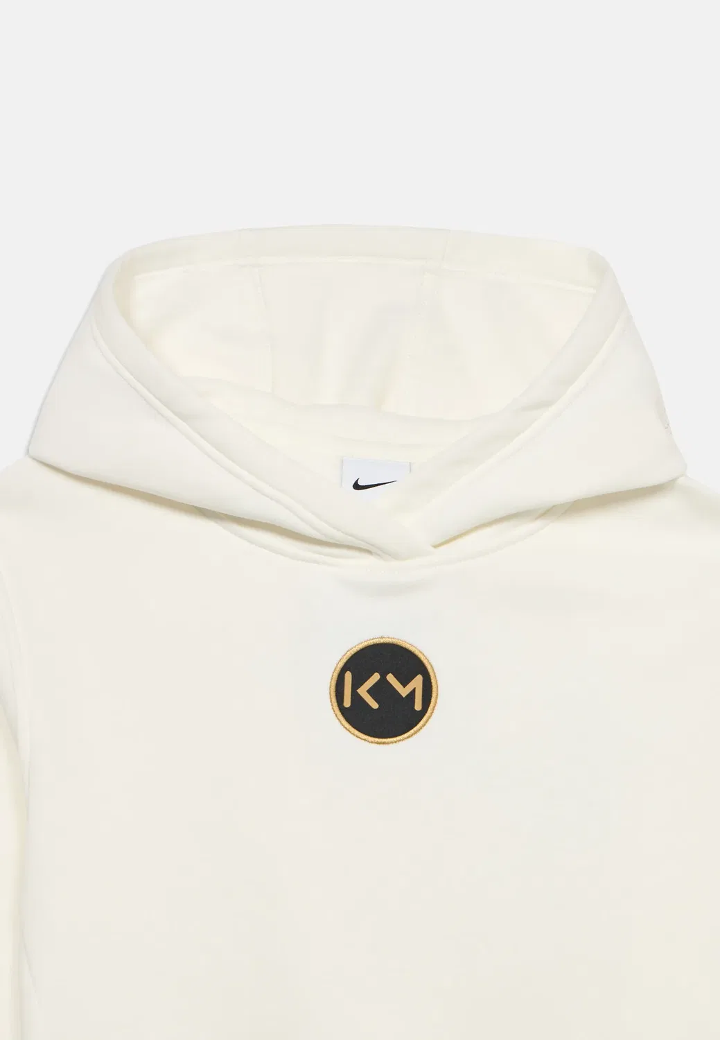 Худи Kylian Mbappe Club унисекс - худи Nike Performance, Sail/Metallic Gold-Coloured — фото 3