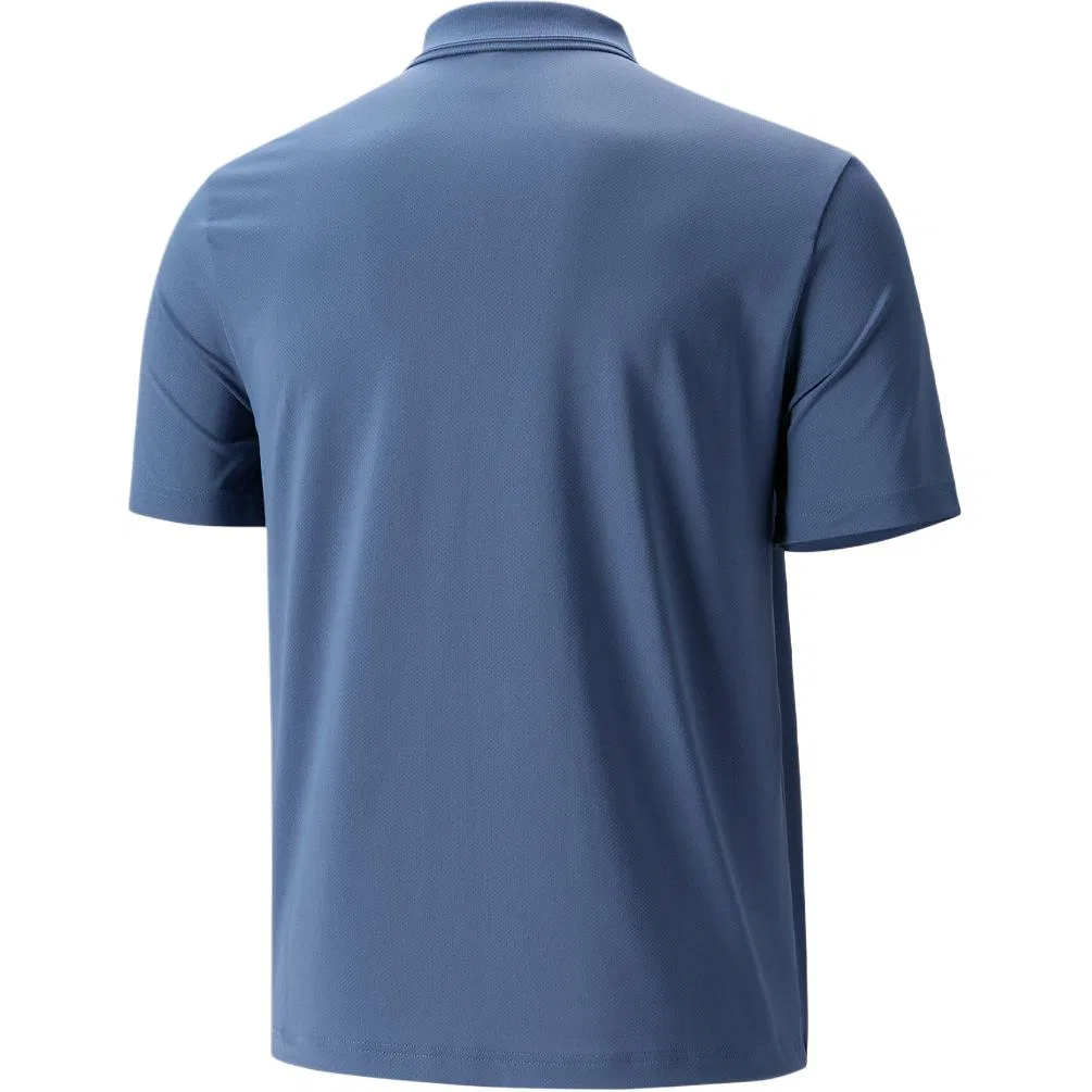 Мужское поло с воротником и прямым кроем Adidas, Blue — фото 4