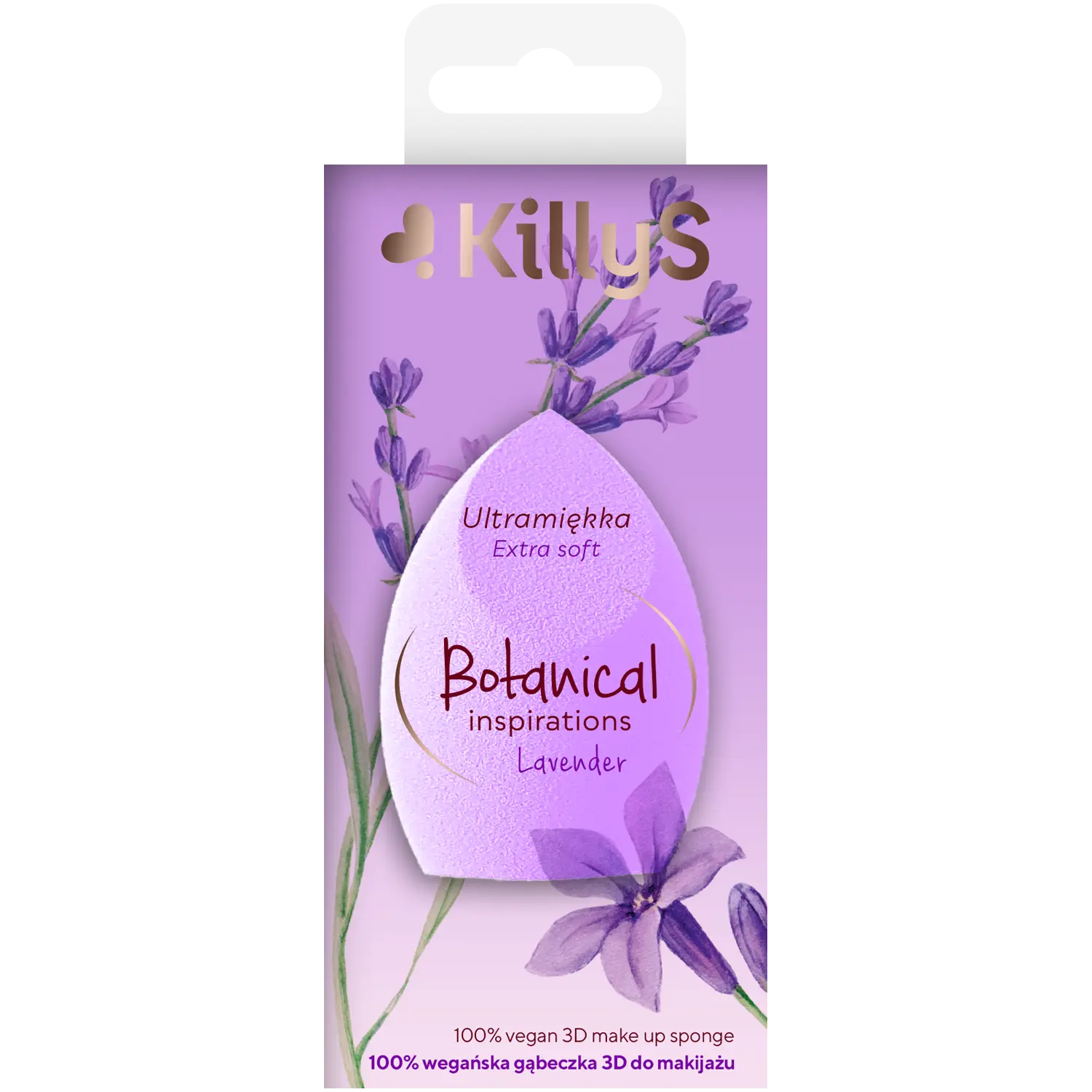 

Killys Botanical Спонж для макияжа 3D лавандовый, 1 шт.