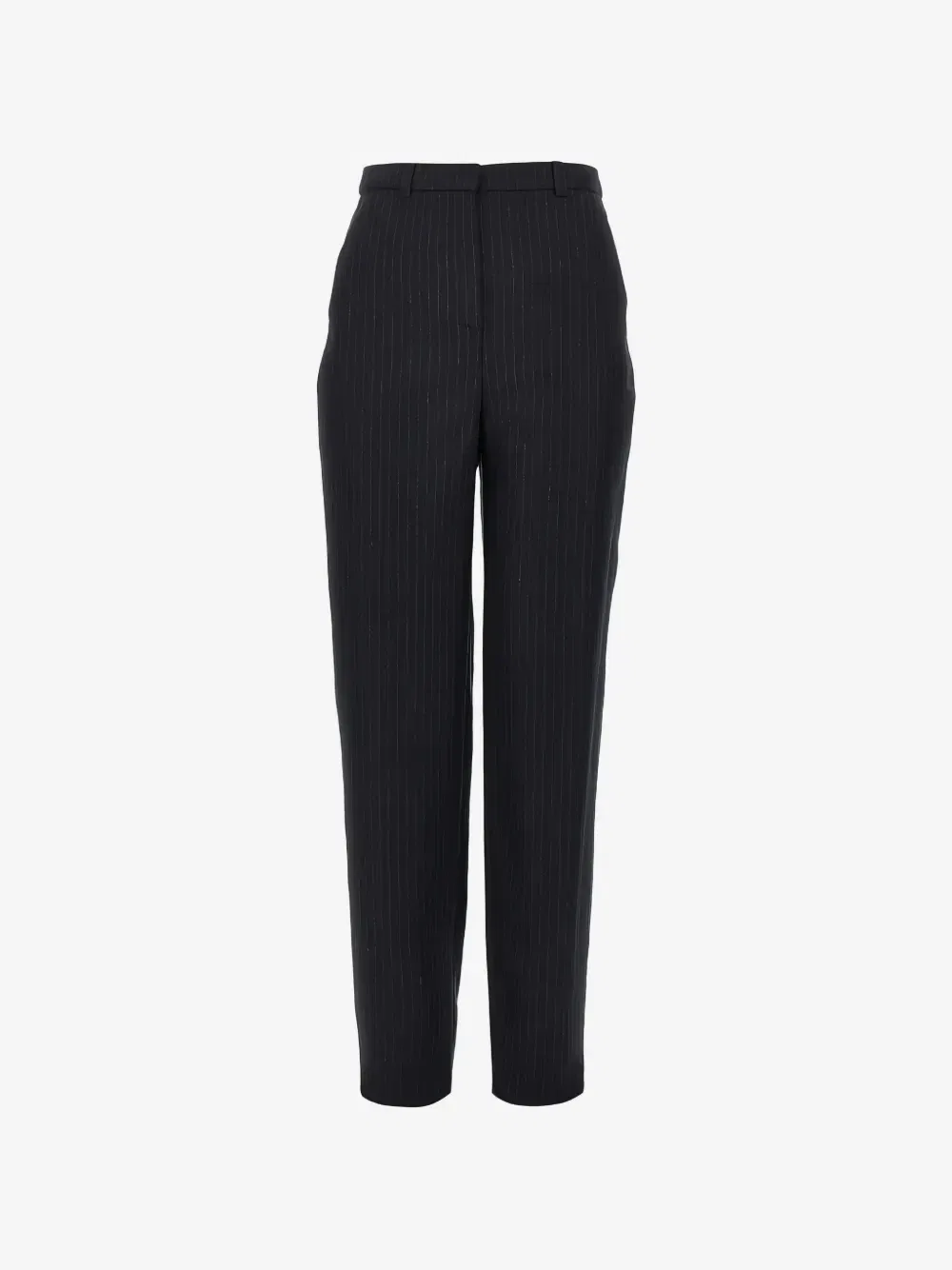 Брюки в тонкую полоску EMPORIO ARMANI, черный