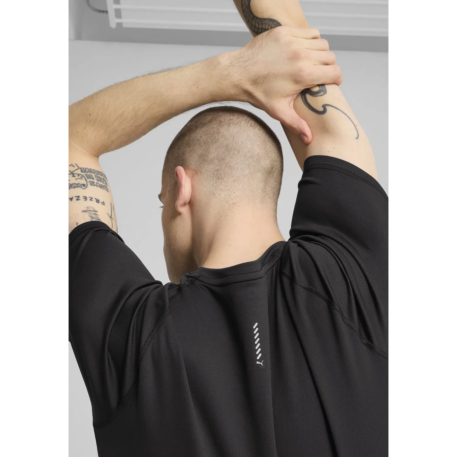 Детская беговая футболка с технологией dryCELL PUMA, Black — фото 4