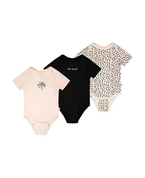 Детский комбинезон-боди с принтом из органического хлопка B.A.B.Y. Basics Deux Par Deux, Peach