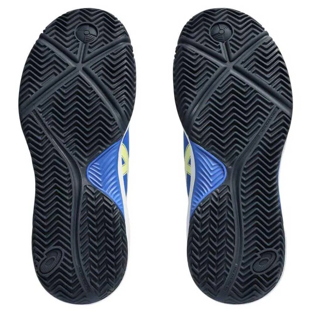 Детские кроссовки для мальчиков с поддержкой Gel Dedicated 8 Padel Gs ASICS, Illusion Blue Glow Yellow — фото 2