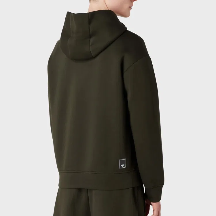 Мужская куртка с капюшоном EMPORIO ARMANI, Army Green — фото 4