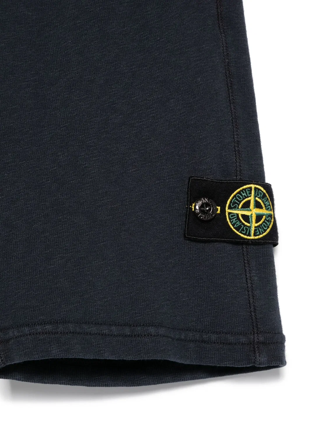 Шорты для мальчиков из 100% хлопка Stone Island, синий — фото 3