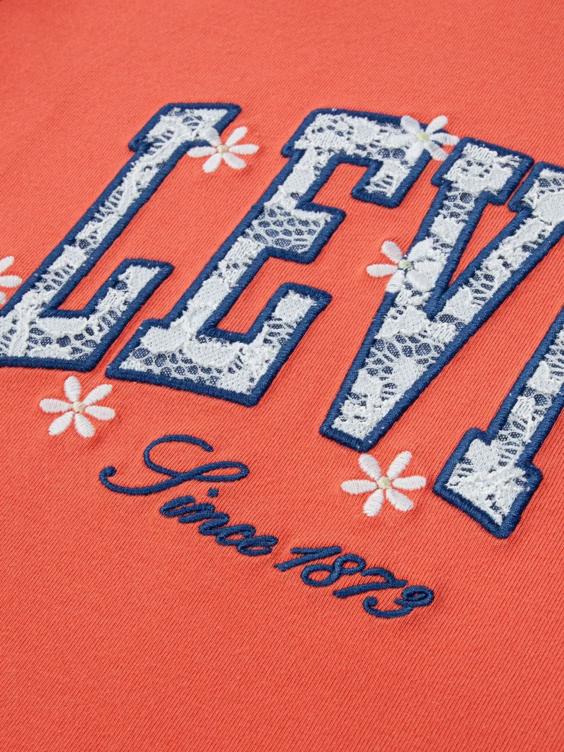 Футболка с аппликацией Levi's Orange Chambray, оранжевый — фото 4