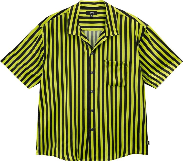 Рубашка Stussy Striped Silk Shirt 'Black', разноцветный — фото 2