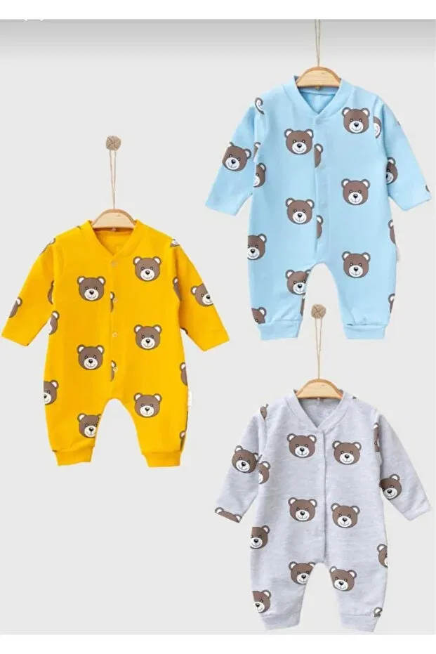 Детский комплект боди-комбинезонов с принтом Cute Teddy Bear Printed Nayinom, Teddy Bear Printed