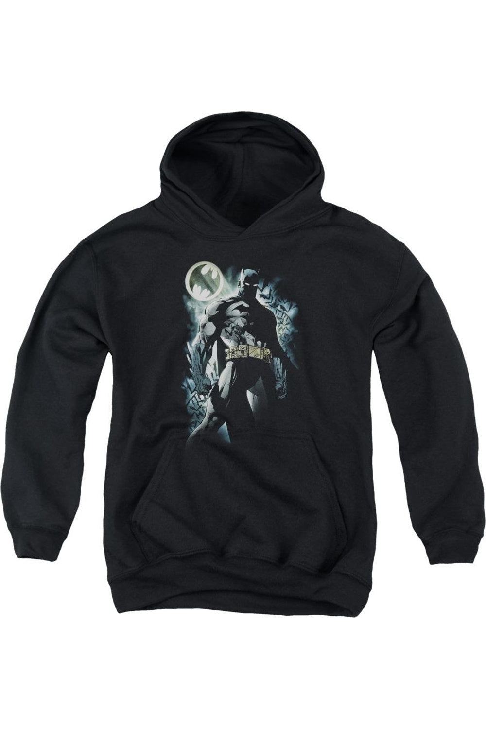 

Батмен Рыцарь Молодежная Толстовка с Капюшоном Gildan, черный