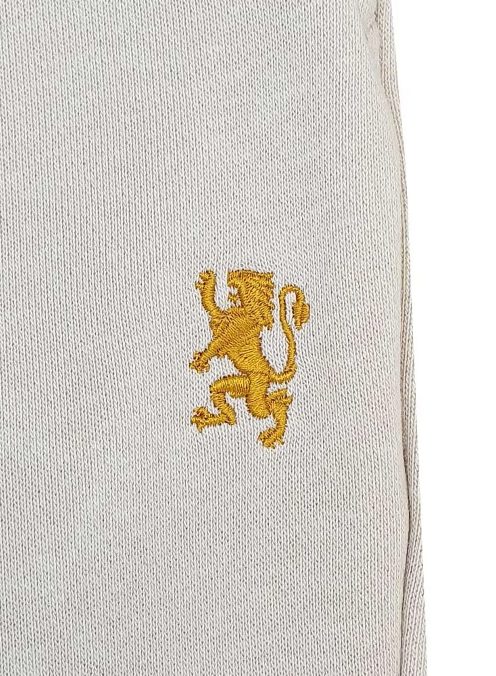 Штаны-джоггеры детские из футера с эластичным поясом Giordano, коричневый — фото 3