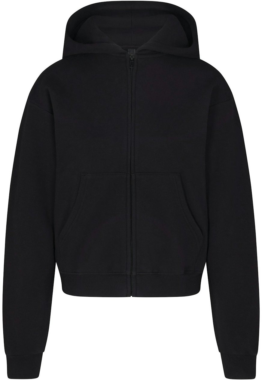 

Толстовка Skims Cotton Fleece Classic Zip Up, черный