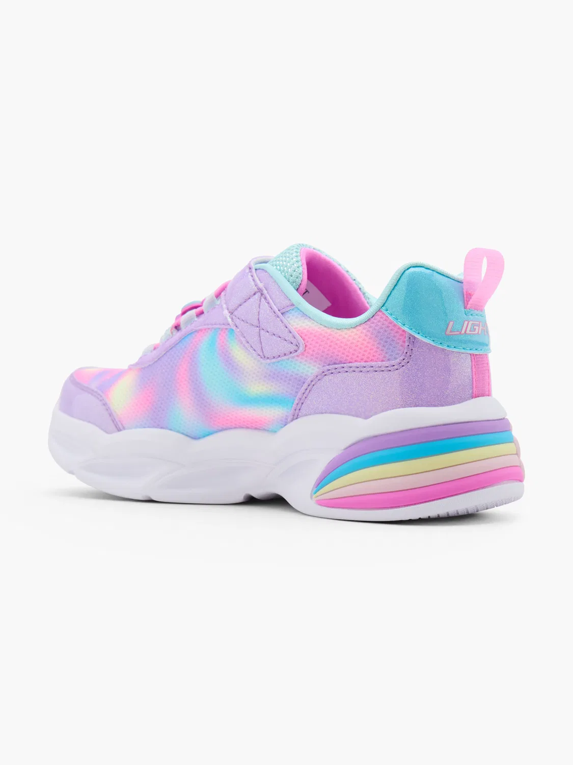 Детские кроссовки со светом Skechers, фиолетовый — фото 3