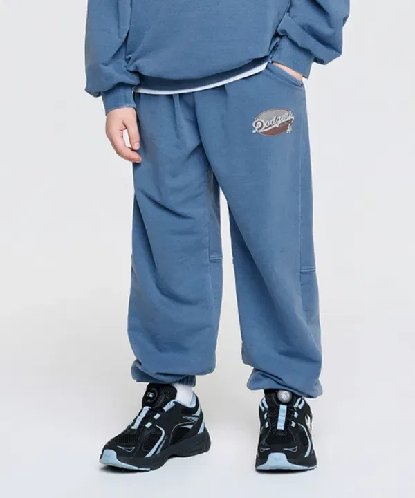 Джоггеры пигментные базовые классические, Cooper's Mlb Kids, синие — фото 4