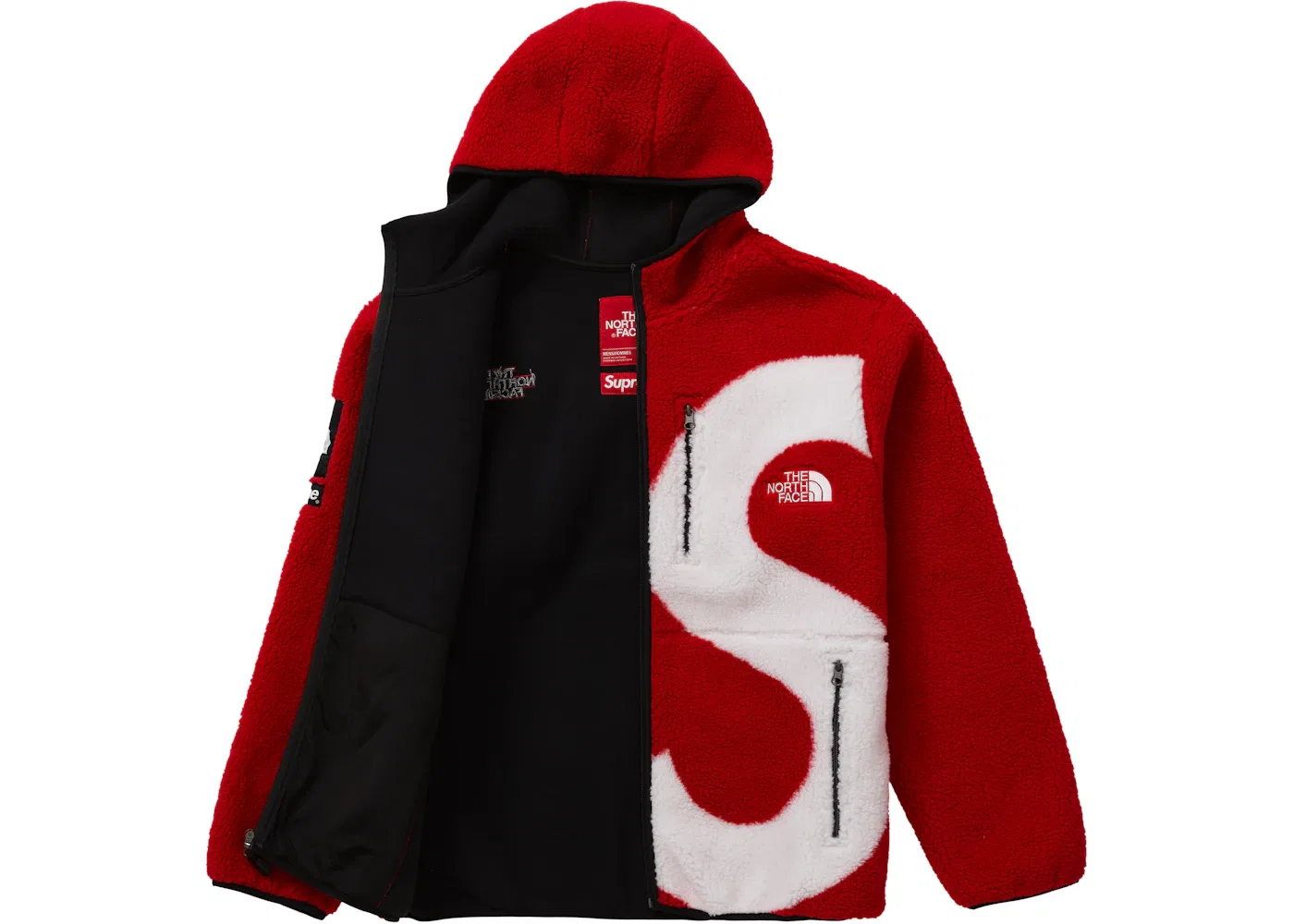 Мужская флисовая куртка с принтом Fleece Jacket Supreme, Red — фото 2