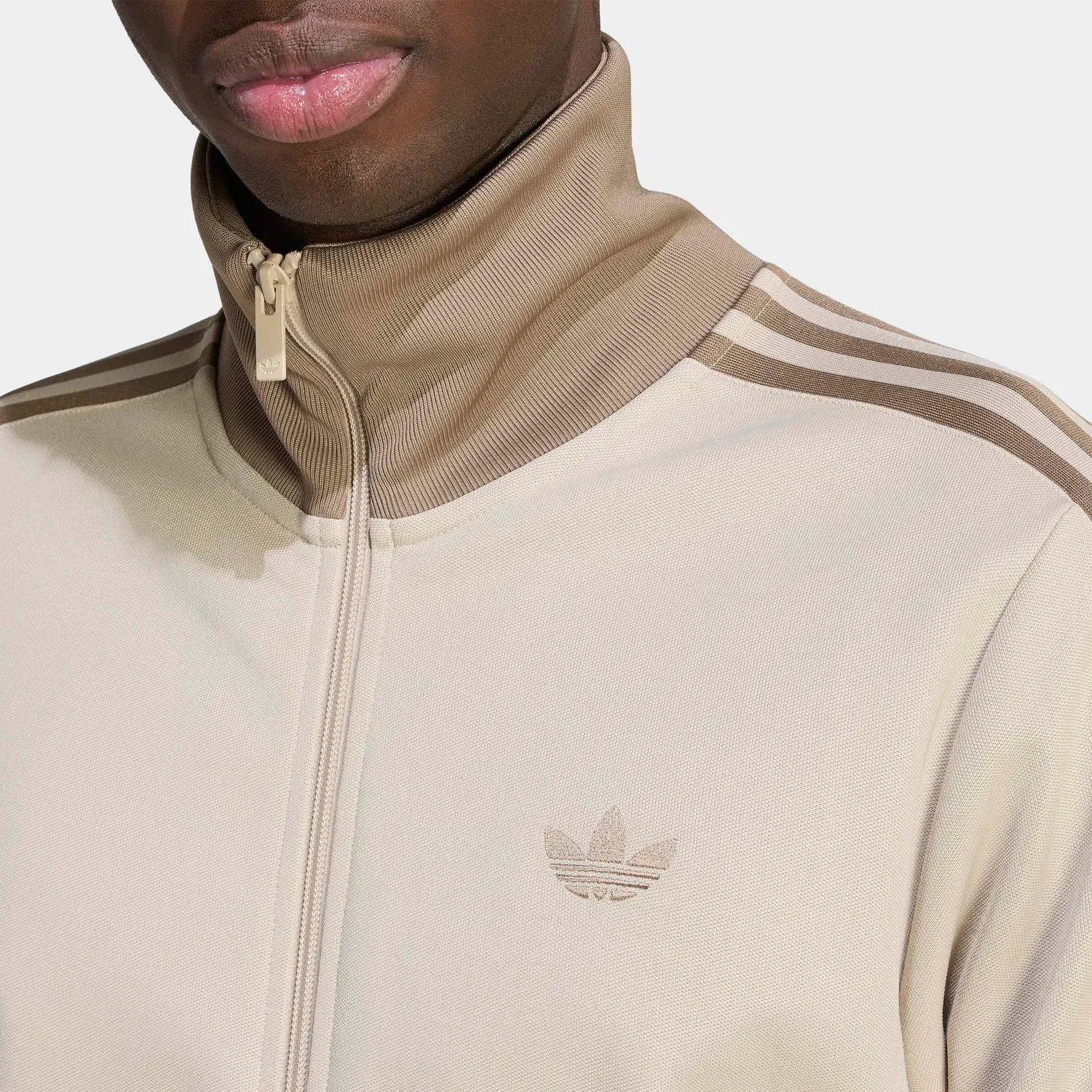Мужская тренировочная куртка с круглым вырезом Adidas Originals, Khaki — фото 3